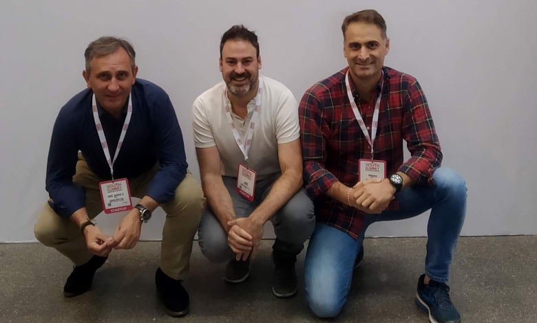 Javier Gómez, Juan Redondo e Ignacio Zabala, parte del equipo de Spodha.